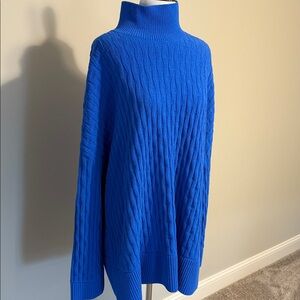 Lululemon Athletica Vibrant Blue Cowl Neck Sweater